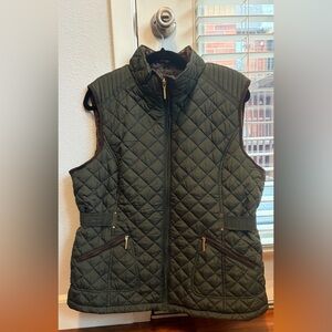 Weatherproof Quilted Dark Green Women's Vest